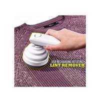 Portable USB Recharging 360 Rotating Lint Remover Sweater Clothes Pill Remover (White)