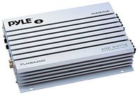 Pyle Hydra Marine Amplifier - Upgraded Elite Series 400 Watt 2 Channel Bridgeable Audio Amplifier - Waterproof,  Dual MOSFET Power Supply, GAIN Level Controls, RCA Stereo Input & LED Indicator (PLMRA200)