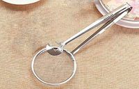 BIRD WORKS Cokytoop Multifunction Colanders Tong in One Creative Design Stainless Steel Fried Baking Flour Kitchen Strainers Tool Clip: with Tong