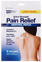 Coralite Pain Relief Menthol Patch, 2 ct (Bulk case of 24)
