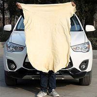 LingStar Chamois Drying Towel Natural Leather Cleaning Cloth Wash Suede Absorbent Quick Dry Towel Shammy Cleaning Cham Genuine Leather Clothes for Car Boat Home