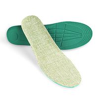 OptiFeet Breathable Linen Shock Absorption Insoles Arch Support Shoe Inserts for Men Women