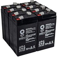 SPS Brand 6V 3.2 Ah Replacement Battery for Baxter Healthcare 521 Cardiac Output Computer (8 Pack)