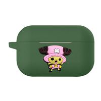 Raleighsee Anime One Piece Cartoon Airpods Pro Silicone Protective Case Anti-Fall Portable Bluetooth Headphone Box Protective Cover(Chopper-GR)