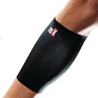 epX Contoured Calf Support, Calf Compression Sleeve for Shin Splints, Pain Relief, and Strains, for Running, Cycling, and Sports, Improves Circulation, Injury Recovery & Prevention, Breathable, Large
