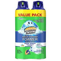 Scrubbing Bubbles Mega Shower Foamer Bathroom Cleachner, 2 count, 20 fluid oz