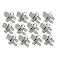 Kicode 12 Sets 18mm Silver Tone Magnetic Buckle Bag Button Purse Home Handbag