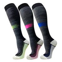 Compression Socks for Women and Men(1/3 Pairs)-Best for Running,Nursing,Circulation,Recovery & Travel (Multicoloured5-3 Pairs, Small/Medium)