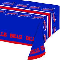 Creative Converting Officially Licensed NFL Plastic Table Cover, 54x102, Buffalo Bills - 729504