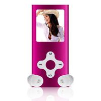 Doinshop 8GB 1.8" LCD Screen Digital MP3/MP4 Music/Audio/Media Player with FM Radio(Hot Pink)