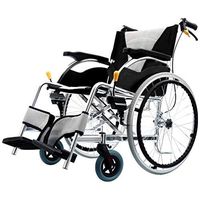 Folding wheelchair Self-Portable Wheelchair Transport Foldable Medical Assistance Elderly, Disabled, Rehabilitation Patient Nursing Cart Seat 3D Shock Absorption Design Manual Wheelchair Can Bear 200k