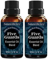 Natural Riches Five Guards Immunity Synergy Blend Health Shield Aromatherapy Essential Oils - Pure Therapeutic Grade with Clove Cinnamon Lemon Rosemary Eucalyptus (2 Pack) 30ml