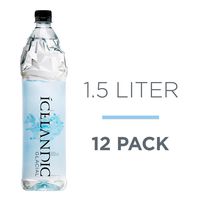 Icelandic Glacial Natural Spring Alkaline Water, 1.5 Liter (12 Count)