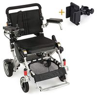 F KD FoldLite Safe Lithium Battery Electric Wheelchair Power Deluxe Foldable Compact Mobility Aid Lightweight Wheelchair, Longest Driving Range Heavy Duty Motorized Wheelchair (Certified