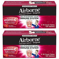 Airborne Very Berry Effervescent Tablets, 36 Count (2 Pack)