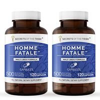 Secrets Of The Tribe - Homme Fatale, Male Libido Formula, Herbal Supplement Blend (2x120 Capsules)