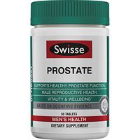 Swisse Ultiboost Prostate Supplement for Men | Supports Prostate Function & Male Reproductive Health | Zinc, Selenium, Saw Palmetto & Stinging Nettle | 50 Tablets