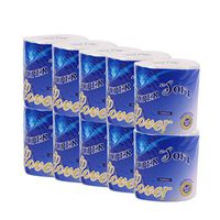 Ultra Gentle Care Toilet Paper, 3-Ply Standard Rolls Toilet Paper Soft Skin-Friendly Bath Tissue Paper 10 Rolls White