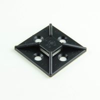 1.5" UV Black Super-Stick Cable Tie Mounts - (pack of 10)
