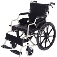 CHUNSHENN Wheelchair Portable Travel Chair Light Transport Folding Wheelchair Aluminum Alloy Puncture Collision Carrying Elderly Travel Trolley Walking Aids Gfjh Wheelchairs for Adults Drive