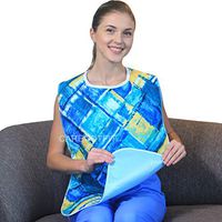 Adult Bib with Vinyl Backing and Hook and Loop Closure - 2 Pack