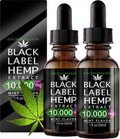 2 Pack Hemp Oil 10.000 MG. Anxiety Reducer. Pain Relief. Weight Management .Natural Sleep Aid. Helps Improve Nerve Health & Helps Regulate Metabolism. with Natural Mint Flavor.