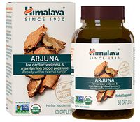 Himalaya Organic Arjuna 60 Caplets for Cholesterol, Blood Pressure & Healthy Heart Function Support 700mg