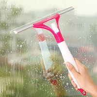 hong Wu Glass Brush Window Glass Wiper Soap Cleaner Squeegee Shower Bathroom Mirror Brush Random Color