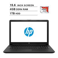 2019 HP Newest Premium 15.6 Inch HD Laptop (AMD A6-9225 Dual-Core up to 3.0 GHz, 4GB DDR4 RAM, 1TB HDD, AMD Radeon R4, Bluetooth, WiFi, DVD, Windows 10)
