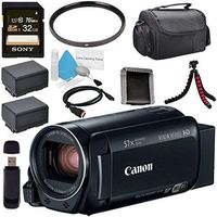 Canon 32GB VIXIA HF R82 HFR82 Camcorder 1958C002 + BP-727 High Capacity Battery + Sony 32GB SDHC Card + Compact Camcorder Case + Memory Card Wallet + Card Reader + Mini HDMI Cable + Tripod Bundle