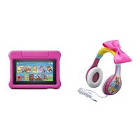 Fire 7 Kids Edition Tablet (Pink) + Toy Story Headphones (Bo Peep)