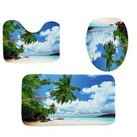 YAYUMI 3pcs Non-Slip Fish Scale Bath Mat Bathroom Kitchen Carpet Doormats Decor