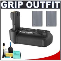 Canon BG-E2N Battery Grip for EOS 20D, 30D, 40D & 50D Digital SLR Camera + (2) Spare BP-511A Lithium-Ion Battery Packs + Precision Design 6-Piece Deluxe Cleaning Kit