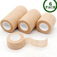 First Aid Tape-Self Adhesive Bandage Wrap Cohesive Bandage Medical Stretch Wrap Tape 1"/2"/3"X 6Yards