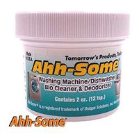 Ahh-Some - Washing Machine Bio Cleaner & Dishwasher Cleaner -Works For All Washer Top & Front Loaders Front Removes Odor, Residue, Mold, Mildew, And Fungi
