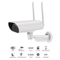 ALPEG Outdoor Security Camera with Dual Antenna Wireless 1080P Home Surveillance System WiFi IP Cam CCTV Waterproof Night Vision Motion Detection,aa,64GB