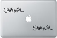 Style Life With Scissors Cosmetology Hair Stylist Hair Beauty Salon FlashDecals1533 Set Of Two (2x) , Decal , Sticker , Laptop , Ipad , Car , Truck