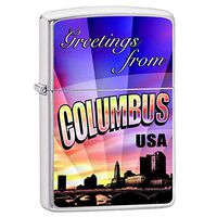 Zippo Greetings from Columbus Lighter