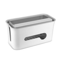 VAlinks Cable Management Box, Cable Power Strip Organizer Surge Protector Cover with Phone Tablet Holder Stand,Larger Capacity for Home Office