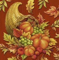 Abundant Cornucopia Beverage Napkins