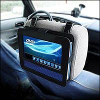 RevoLity 9-9.5 Inch Car DVD Headrest Mount Holder Strap Case for Swivel & Flip Style Portable DVD Player Color Black