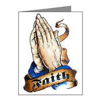 Note Card Faith Religious Praying Hands