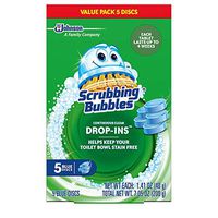Scrubbing Bubbles Continuous Clean Drop-Ins, Blue Discs, 5 count, 7.05 Ounces (4)
