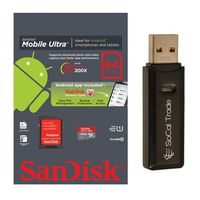 64GB SanDisk MicroSD XC MicroSDXC Class 10 Memory Card 64G (64 Gigabyte) for GoPro Hero3 Hero 3 HD Camera Camcorder Video Black (CHDHX-301) Silver (CHDHN-301) White (CHDHE-301) Edition with SoCal Trade, Inc. MicroSD & SD USB Card Reader