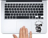 Chibi Kakashi Reading Naruto Printed Trackpad Clear Vinyl Decal Sticker Compatible with Apple MacBook Pro Air 11" 12" 13" 15" All Years Laptop Trackpad Keyboard (New 13" Macbook Pro)
