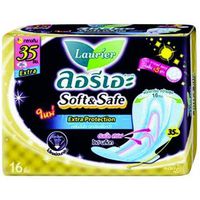 Laurier Soft&safe Extra Protection 35cm. 16pcs