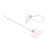 Marker Nylon Cable Ties Cable Wire Tags Security Zip Ties - White (100)