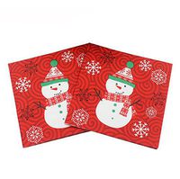 LAAT Christmas Double Layer Paper Napkins Christmas Party Table Decoration Wedding Banquet Napkin Paper Napkin Tissue