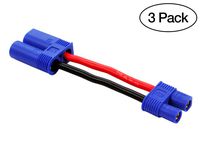(3 Pack) EC3 Female to EC5 Male Conversion Adapter for RC Batteries