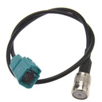 Compatible with Audi Stereo Fakra Female to ISO Female Antenna Adapter Cable